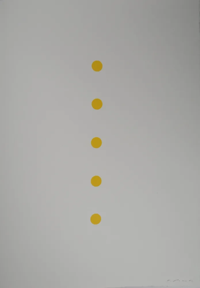 Литография Prantl - Alignement Jaune 