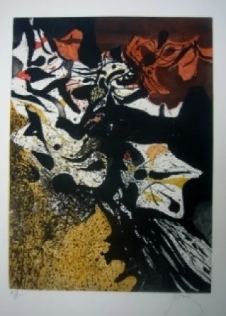 Офорт И Аквитанта Prassinos - Automne