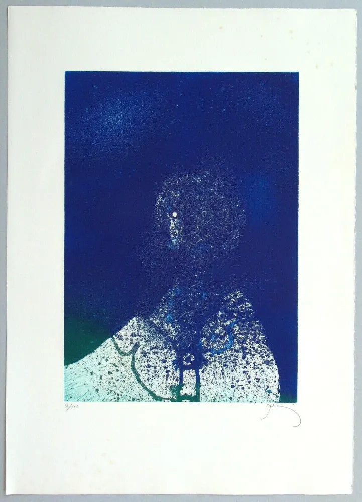 Литография Prassinos - Hommage a Fellini