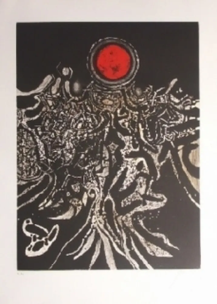 Офорт И Аквитанта Prassinos - Nuit marine