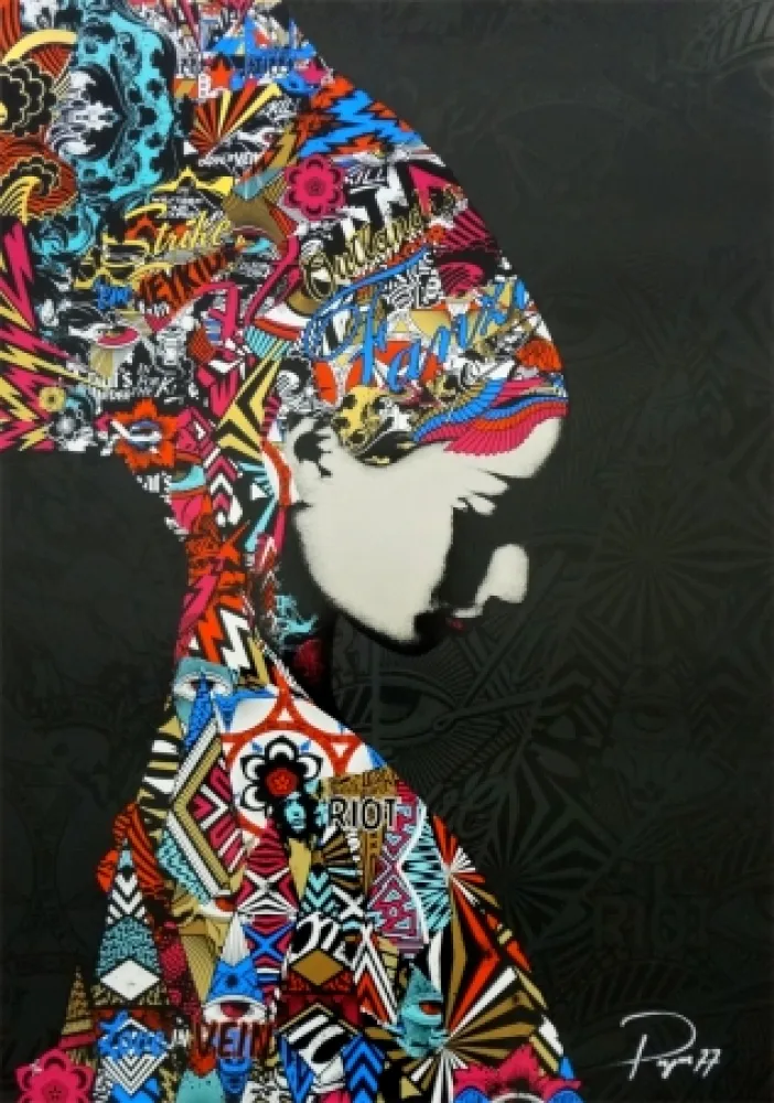 Сериграфия Prefab77 - Oulandos D'amour - Black/Blue