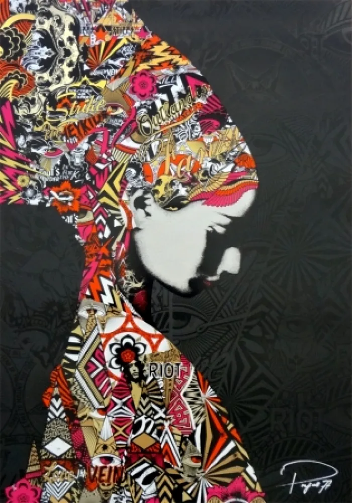 Сериграфия Prefab77 - Oulandos D'amour - Black/Gold