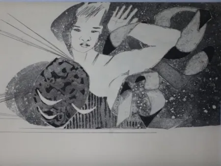 Офорт И Аквитанта Proszinska - Le diamant de l'herbe