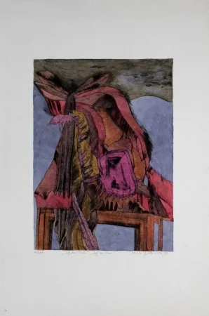 Гравюра Сухой Иглой Pyroth - Auf dem Tisch / Auf der Krim 