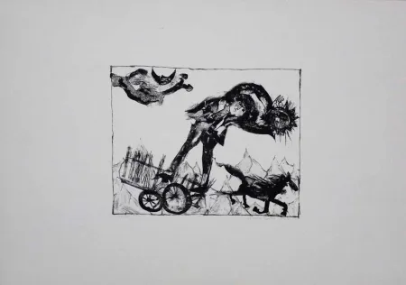 Литография Pyroth - Der Sommerdieb.  Ein finnisches Märchen.