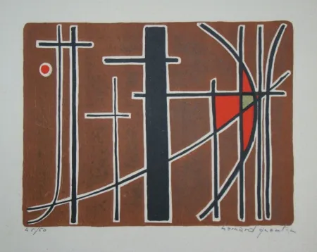 Литография Quentin - Composition, 1956