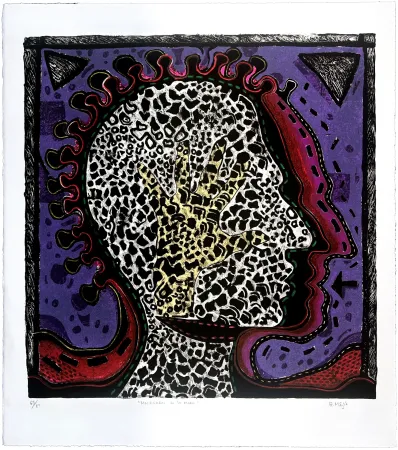 Литография Radhamès - Mas+caras de la mano