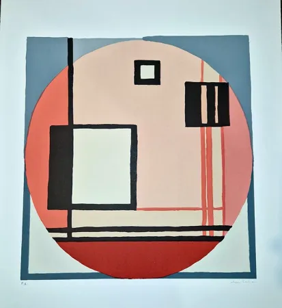 Литография Radice - Composizione C.Q.R.