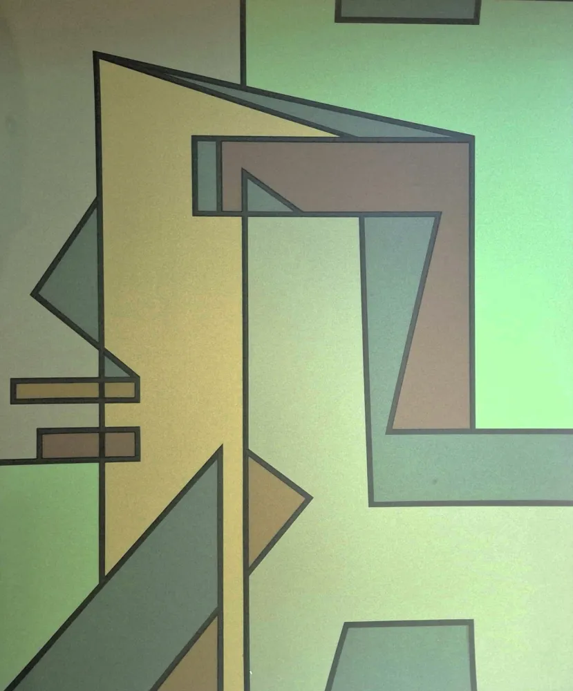 Литография Radice - Composizione Verde