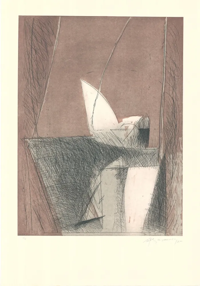 Офорт И Аквитанта Ràfols Casamada - Abril-1