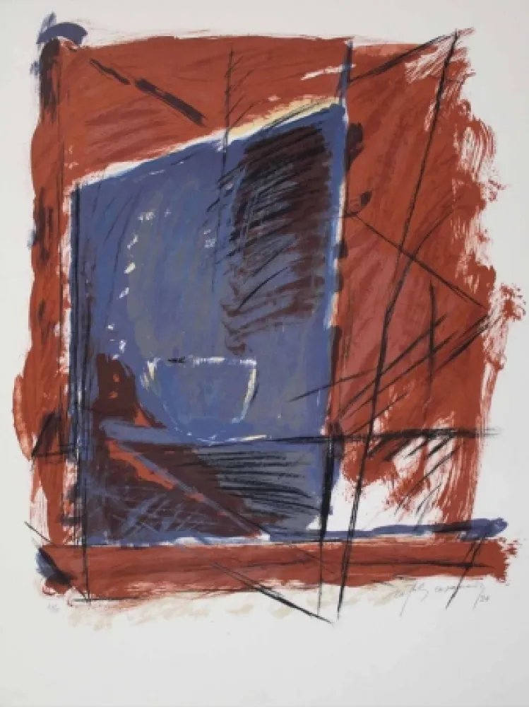 Литография Ràfols Casamada - A.L. (avant la lettre) Barcelona 84