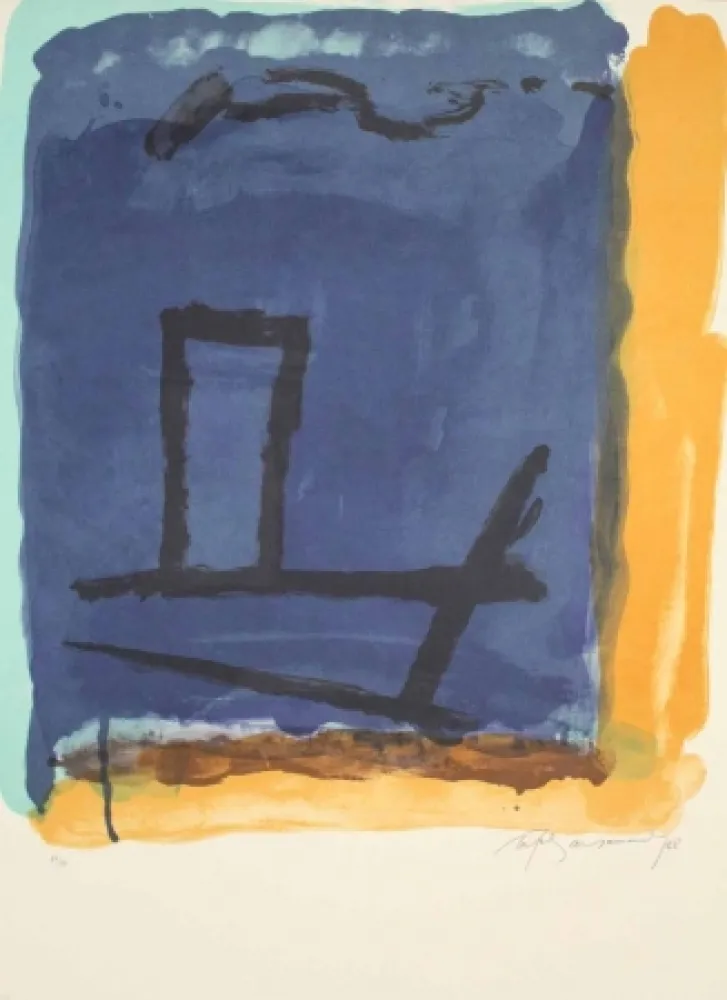 Литография Ràfols Casamada - A.L. (avant la lettre) Barcelona 88