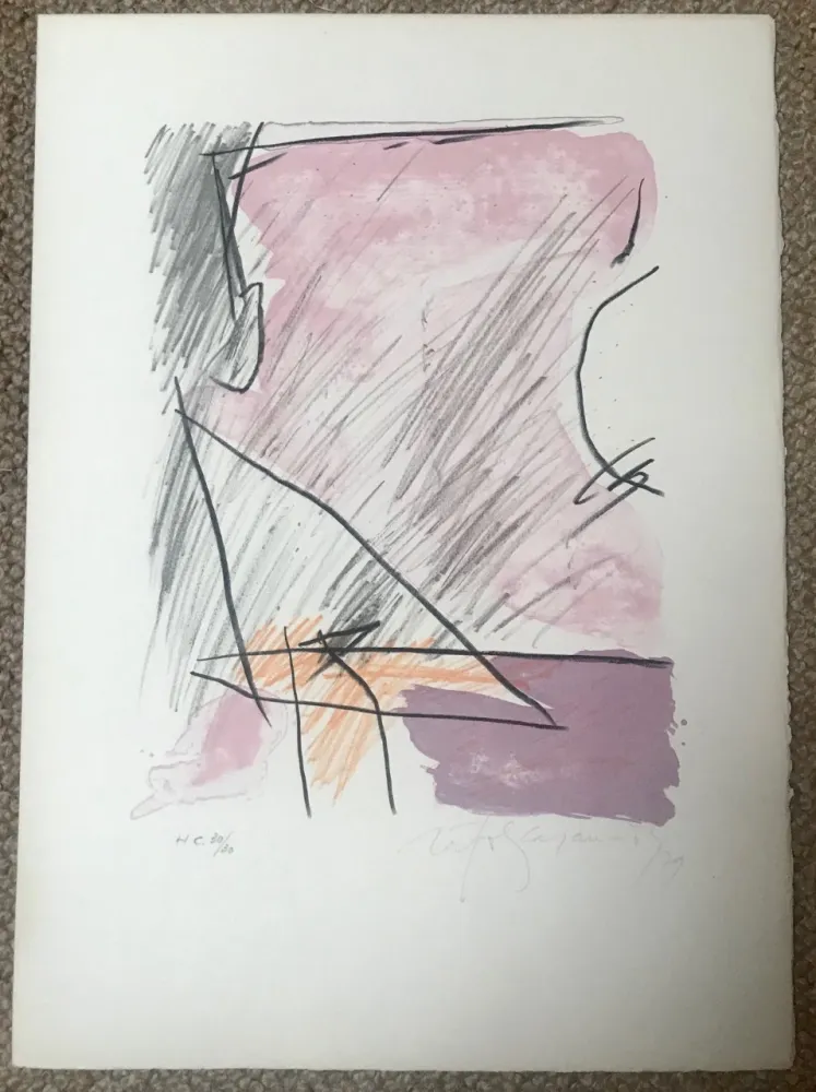 Литография Ràfols Casamada - A.L. Polígrafa XV anys