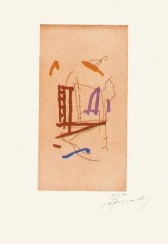 Гравюра Ràfols Casamada - Barris extrems-4	 