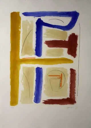 Офорт И Аквитанта Ràfols Casamada - Camí de primavera 4