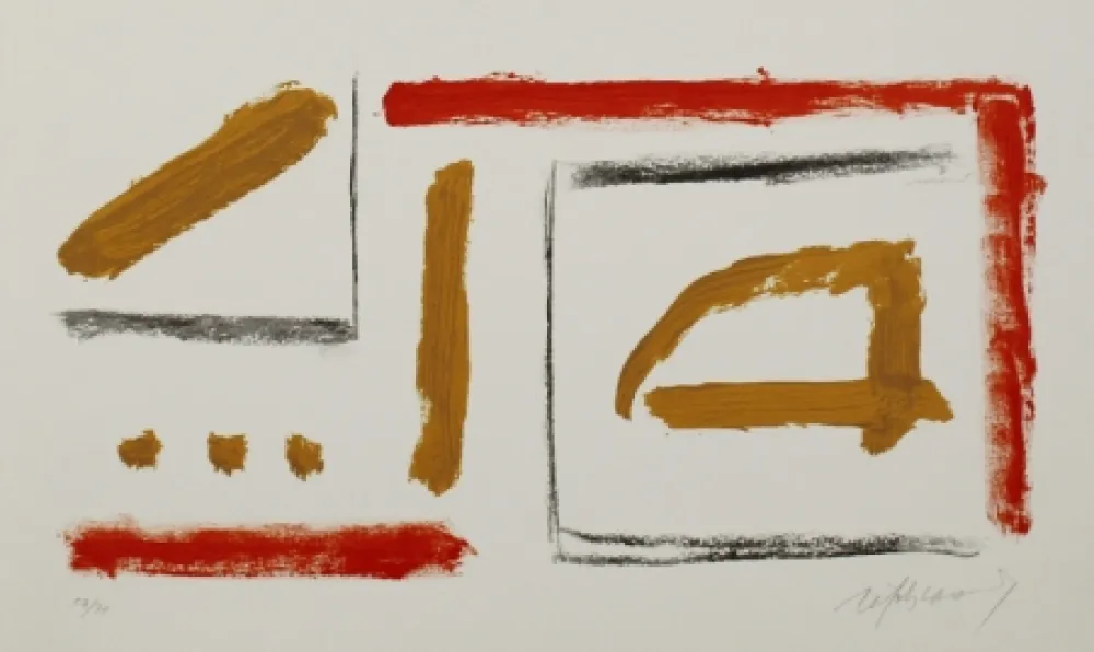 Литография Ràfols Casamada - Coberta Catàleg