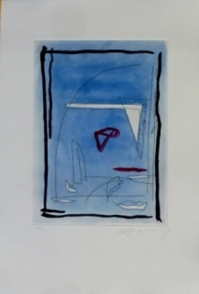 Офорт И Аквитанта Ràfols Casamada - Composition 12