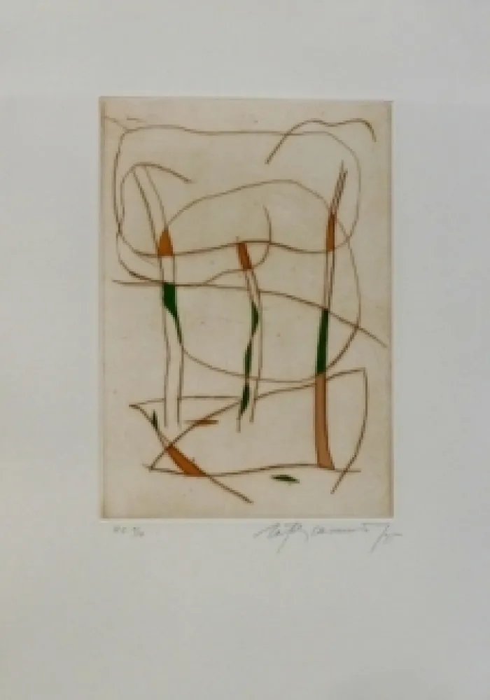 Офорт И Аквитанта Ràfols Casamada - Composition 15