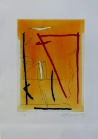 Офорт И Аквитанта Ràfols Casamada - Composition 16