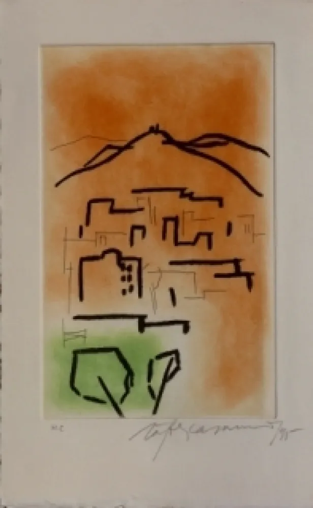 Литография Ràfols Casamada - Composition  3