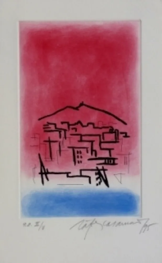 Офорт И Аквитанта Ràfols Casamada - Composition 4