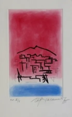 Офорт И Аквитанта Ràfols Casamada - Composition 4