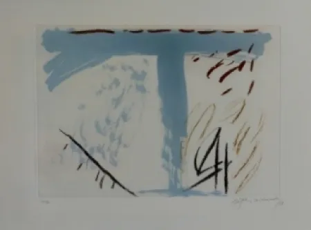 Офорт И Аквитанта Ràfols Casamada - Composition 58