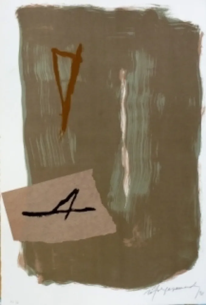 Литография Ràfols Casamada - Composition 8