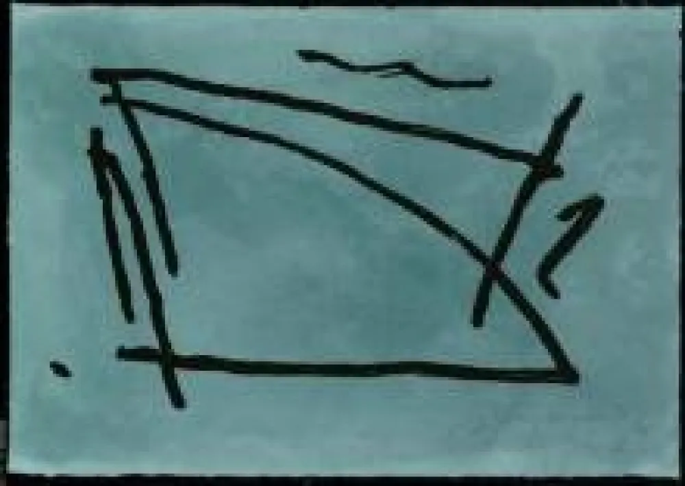 Акватинта Ràfols Casamada - El passeig del poeta / The Poet's Walk