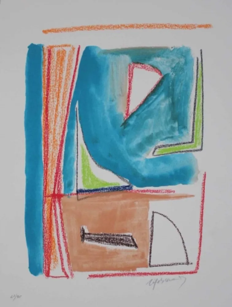 Литография Ràfols Casamada - Estructures 2