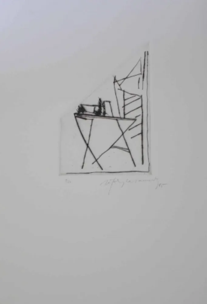 Гравюра Ràfols Casamada - Jardí 2