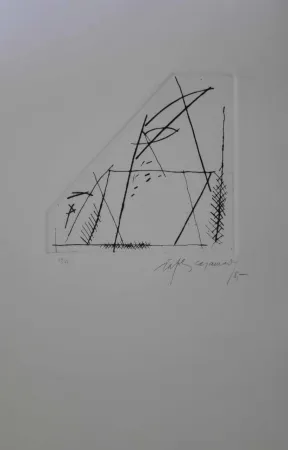 Гравюра Ràfols Casamada - Jardí 4