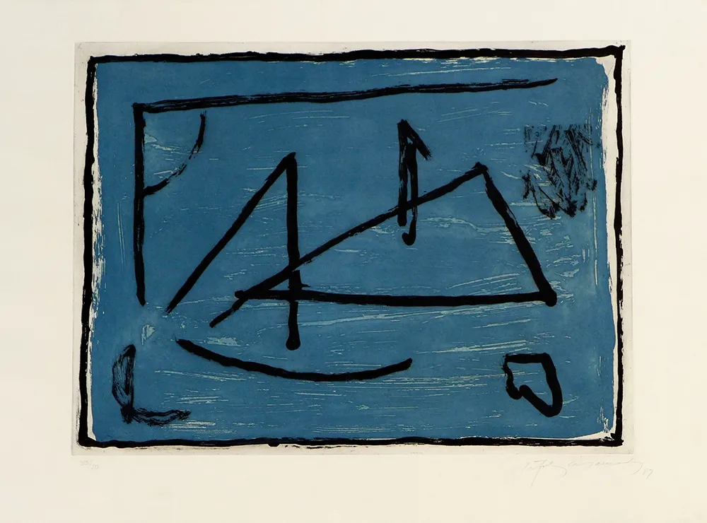 Гравюра Ràfols Casamada - Los elementos IV. Agua