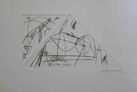 Гравюра Ràfols Casamada - Luna Park 1