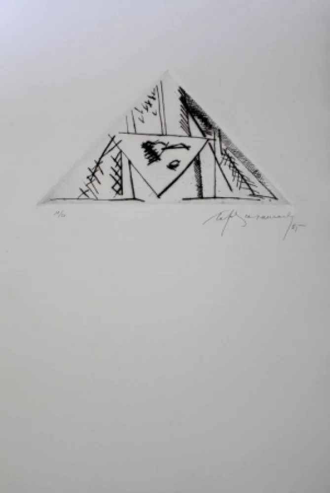 Гравюра Ràfols Casamada - Luna Park 2