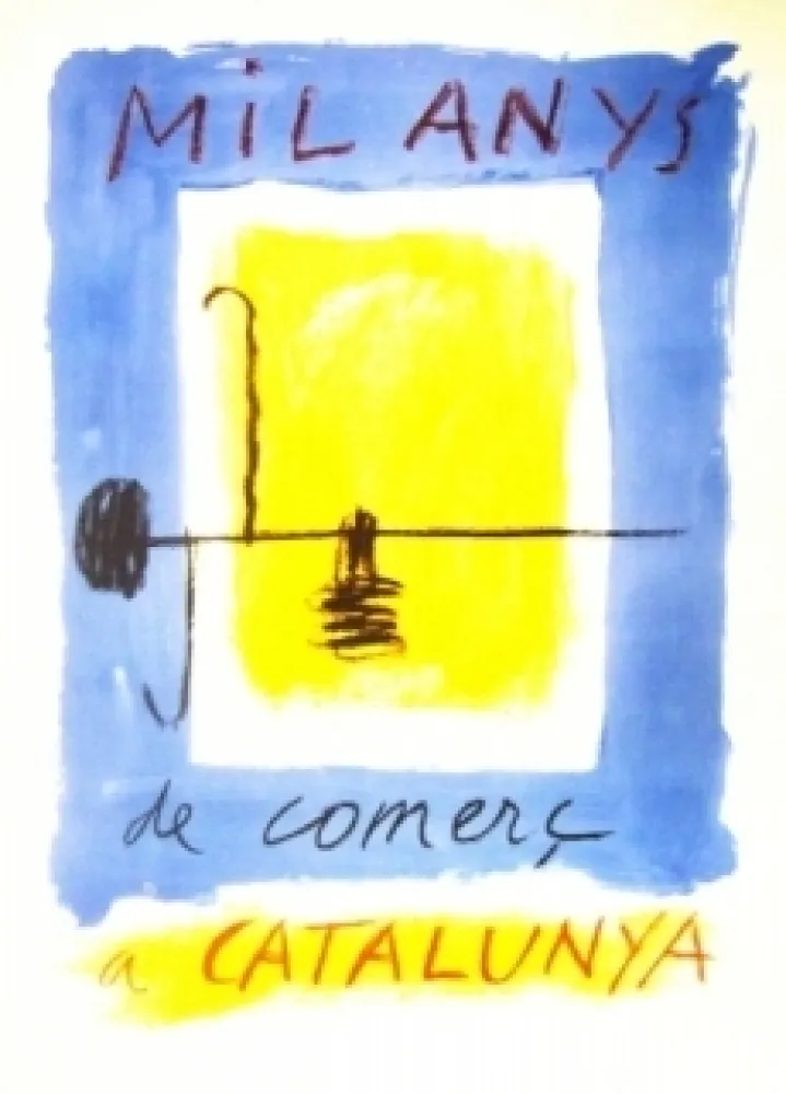 Литография Ràfols Casamada - Mil Anys de comerc a CATALUNYA 