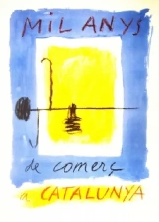 Литография Ràfols Casamada - Mil Anys de comerc a CATALUNYA 