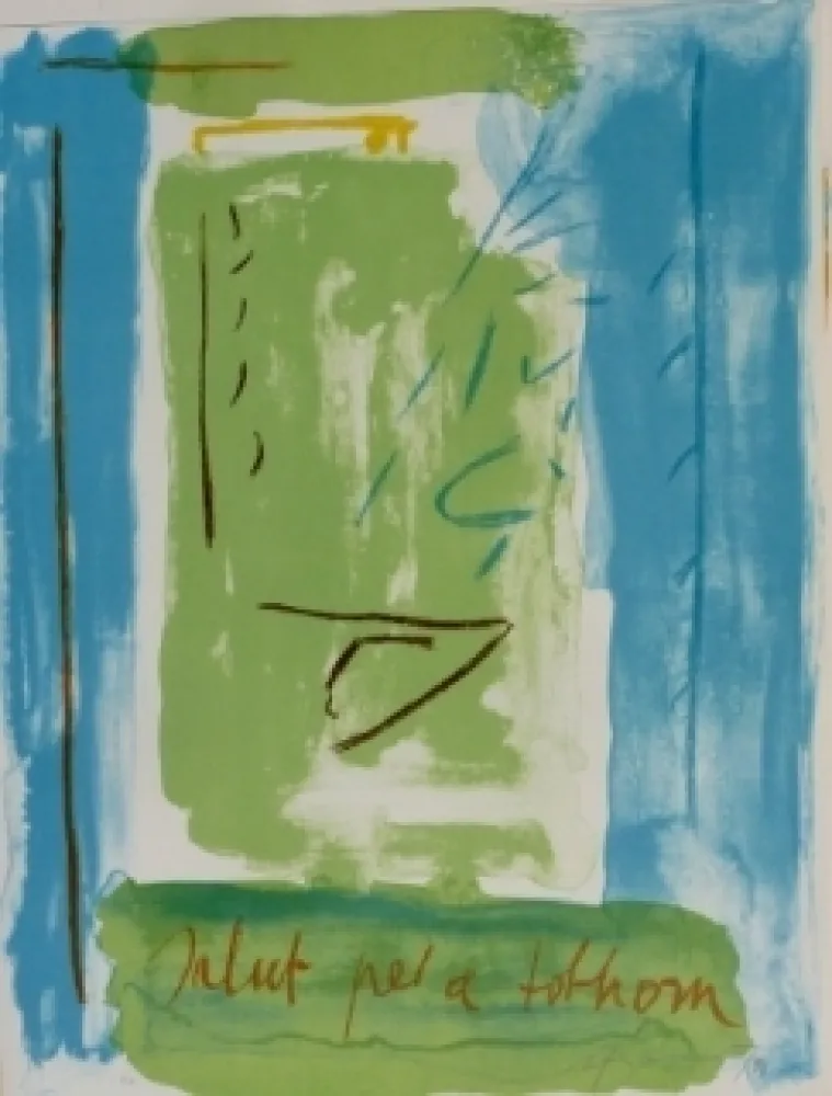 Литография Ràfols Casamada - Salut pel a tolhom