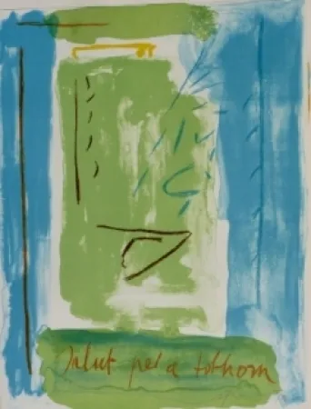 Литография Ràfols Casamada - Salut pel a tolhom