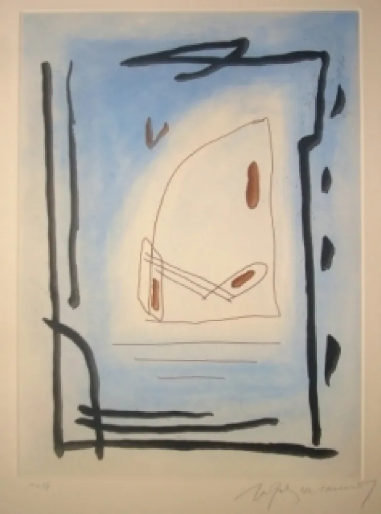 Офорт И Аквитанта Ràfols Casamada - Sans titre 10