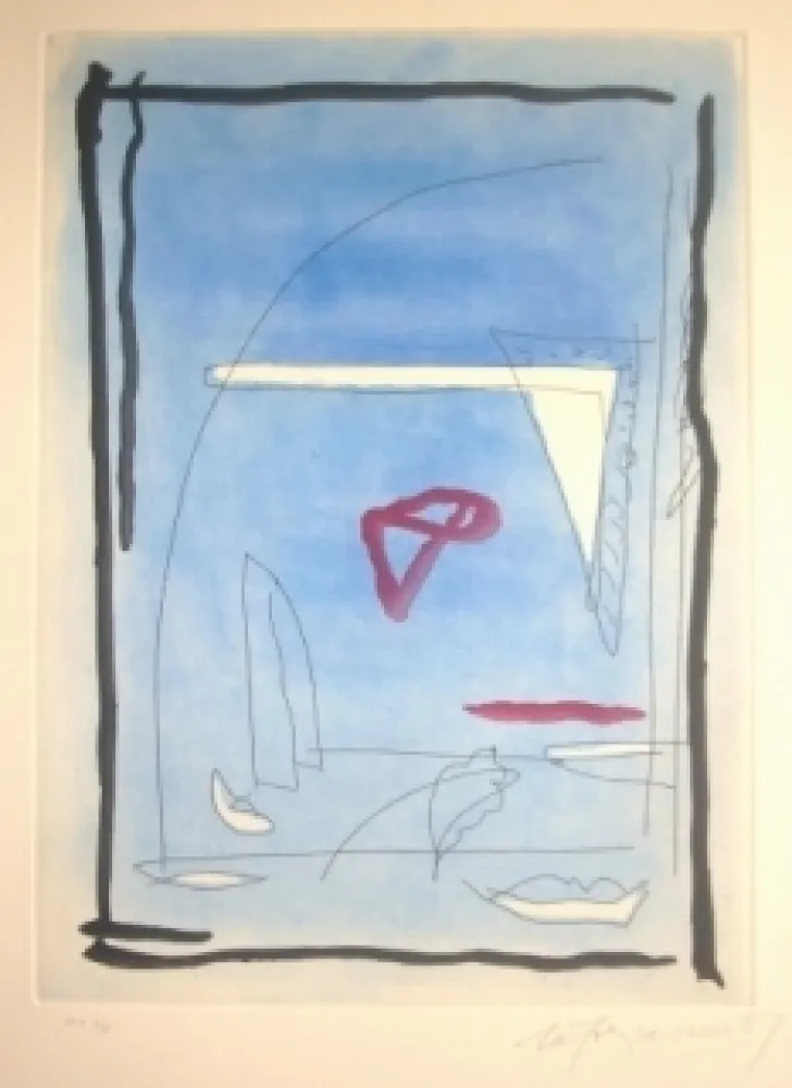 Офорт И Аквитанта Ràfols Casamada - Sans titre 13