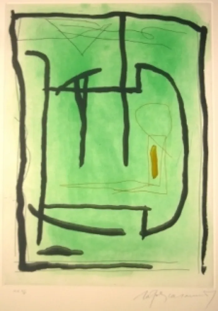 Офорт И Аквитанта Ràfols Casamada - Sans titre 14