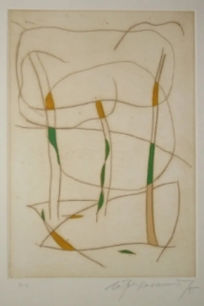 Офорт И Аквитанта Ràfols Casamada - Sans titre 15