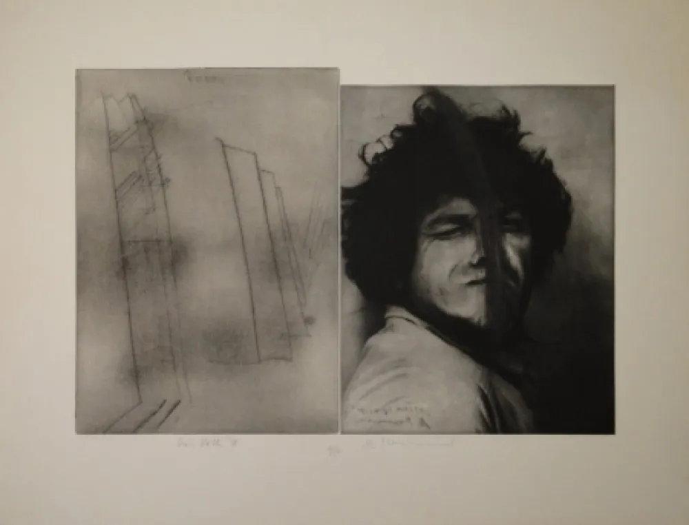 Гравюра Rainer - Doppelporträt oder Stirnspalt 