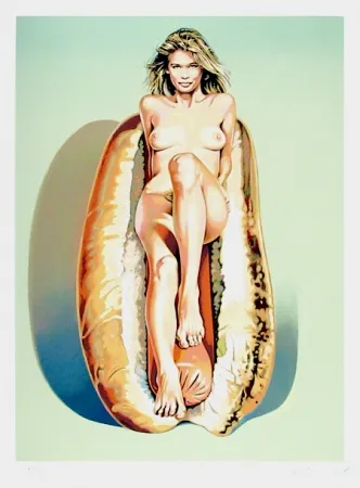 Литография Ramos - Doggie Dinah (Claudia Schiffer)