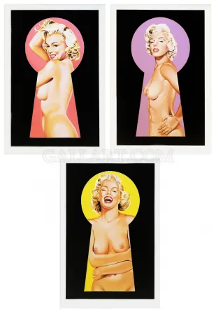 Литография Ramos - PEEK A BOO MARILYN TRIPTYCH