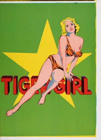 Литография Ramos - Tiger Girl, 1964