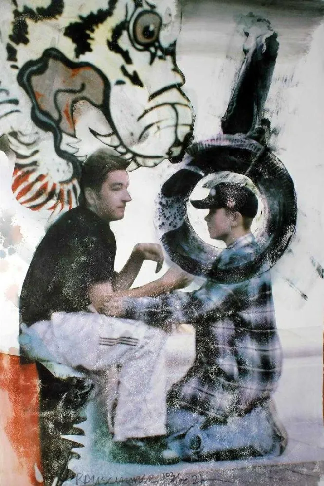 Литография Rauschenberg - One lioner