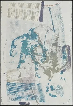 Литография Rauschenberg - White Walk, from Stoned Moon series