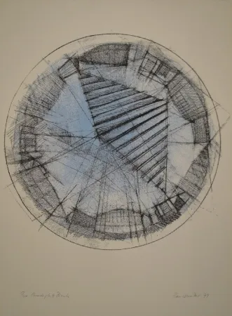 Литография Raussmüller - Paradeplatz Zürich